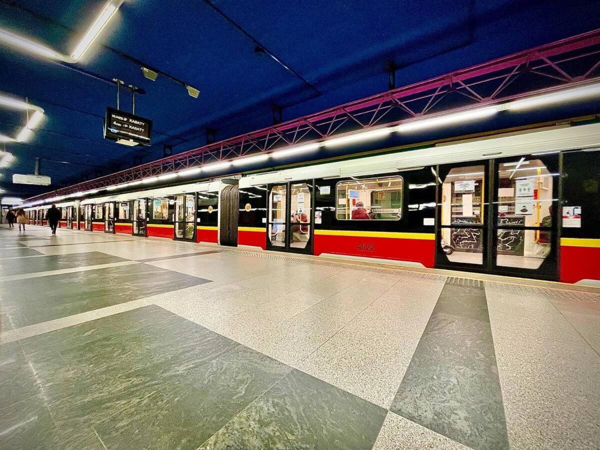 Super Apartament White Warszawa 2X Metro Scisle Centrum Wifi 300 Mbs New Екстериор снимка